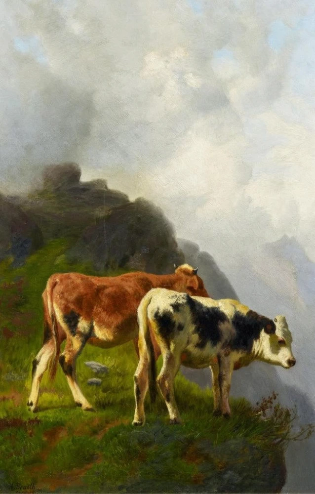 Due vitelli in montagna
